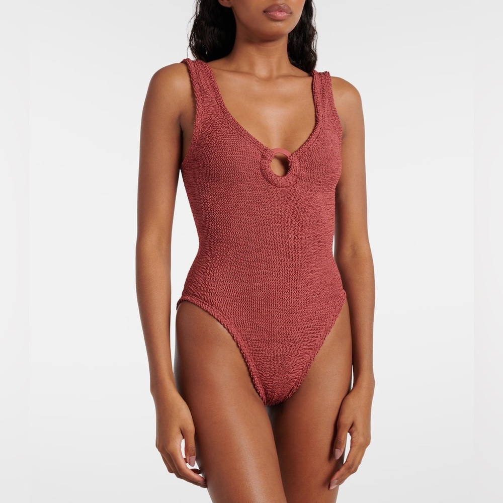 Celine ring-detail swimsuit Hunza G NWT